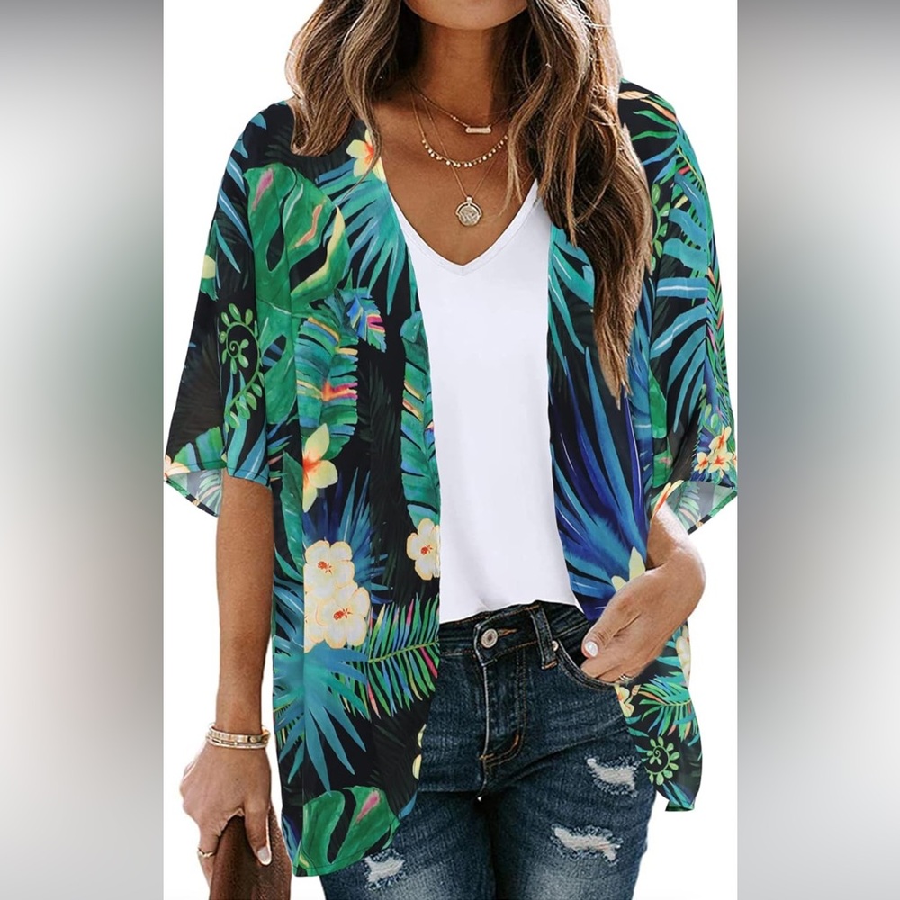 Summer Kimono (Boho blue) Brand New, Never Worn, size 4x